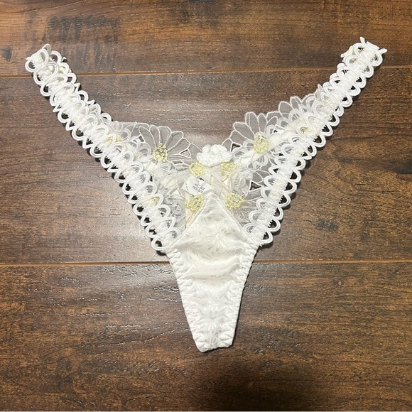 For Love And Lemons Other - For Love and Lemons 🍋 Elegant White Lace Thong